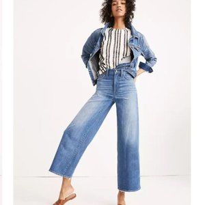 Madewell Wide-Leg Crop Finney High Rise Jeans 24